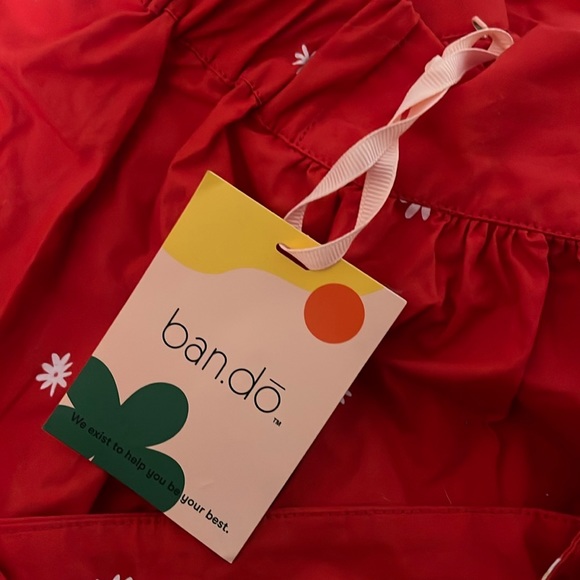 Ban.dō red floral skirt and tank set sized small - Picture 6 of 6